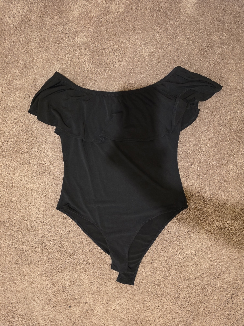 Bar III Black Off-Shoulder Bodysuit
